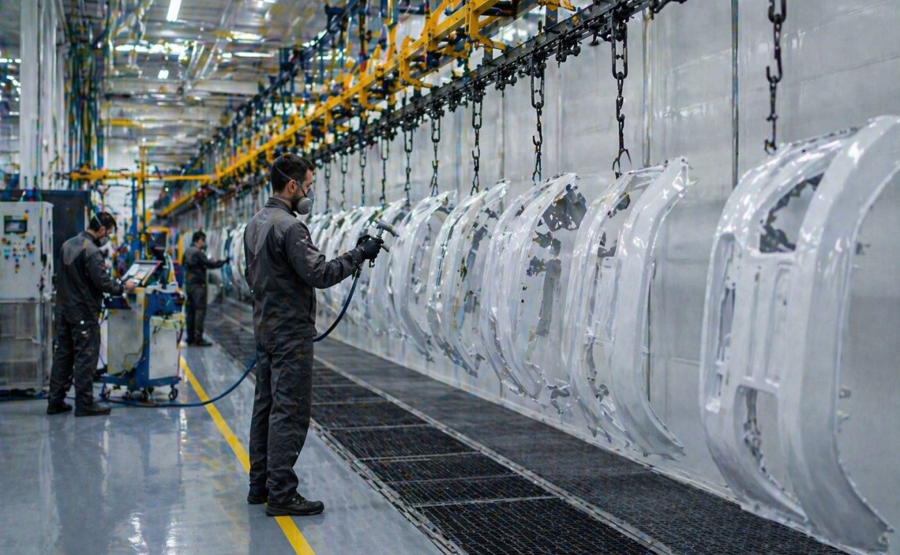 VKS Pintura Líquida · Pintura Líquida Industrial de Alta Gama para Piezas de Plástico en Madrid